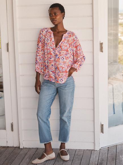 NRBY Jett Cropped Jeans, Light Wash - view 2, Light Wash