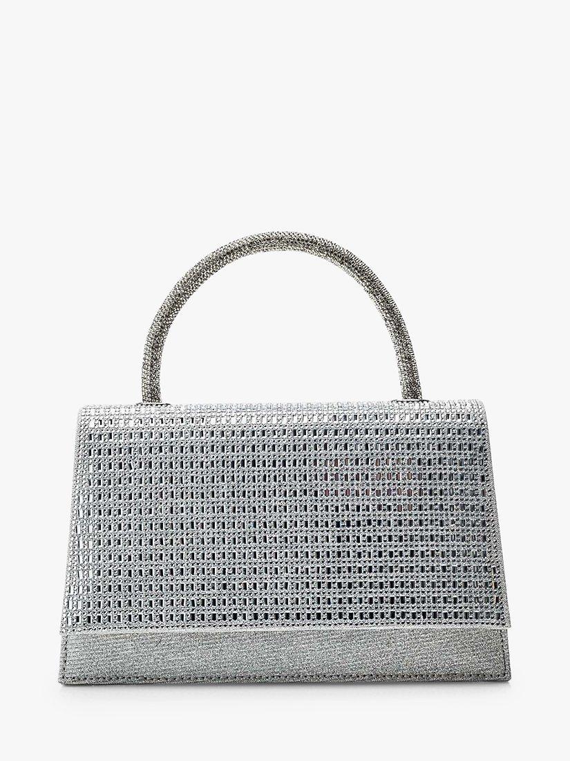 Moda in Pelle Rubiana Grab Bag, Silver