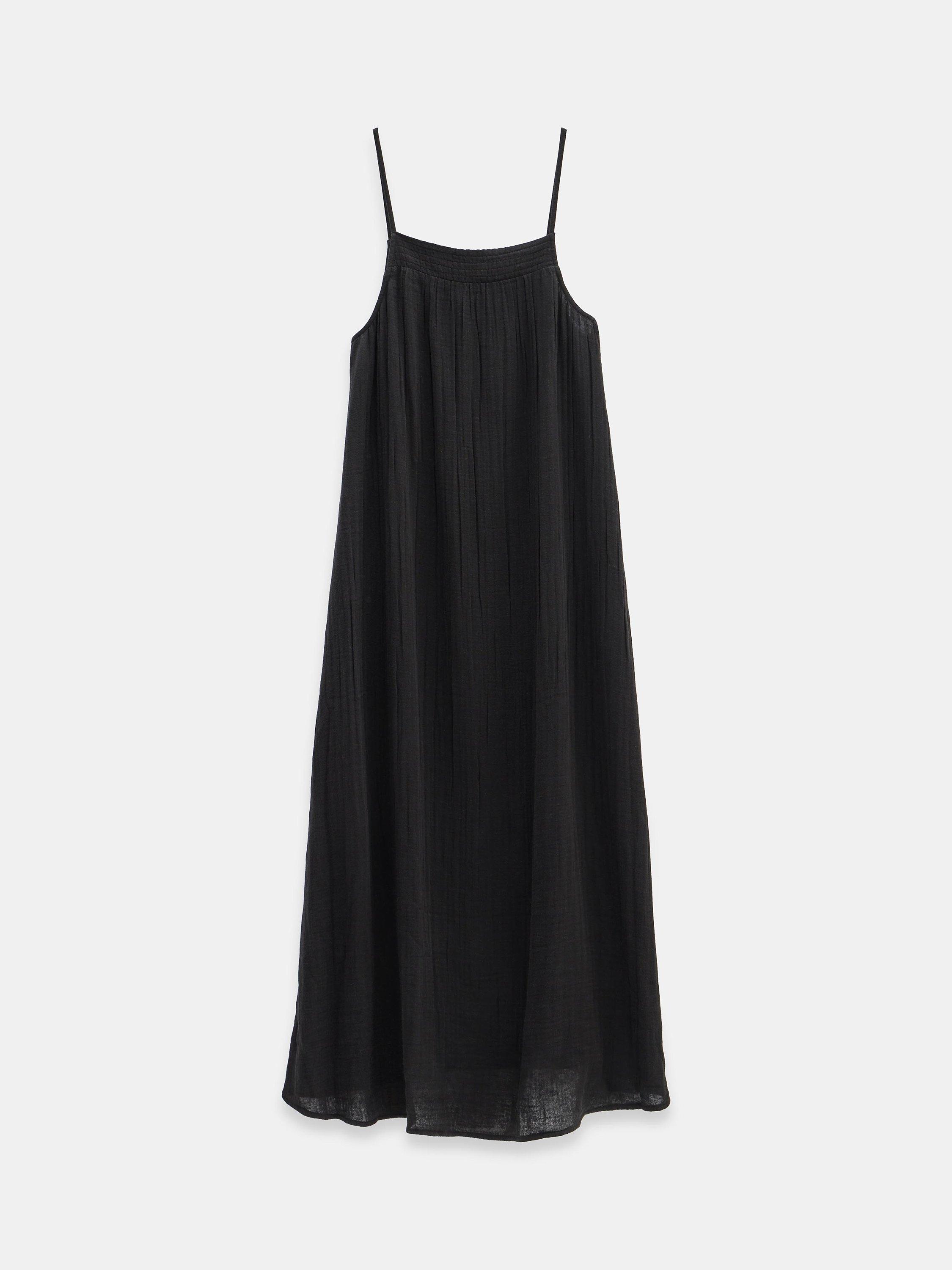 HUSH Carmen Maxi Beach Dress, Black, L