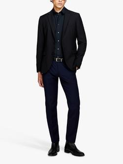 SISLEY Slim Fit Long Sleeve Shirt - view 2, Black