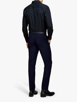 SISLEY Formal Slim Fit Trousers - view 2, Navy