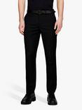 SISLEY Formal Slim Fit Trousers, Black