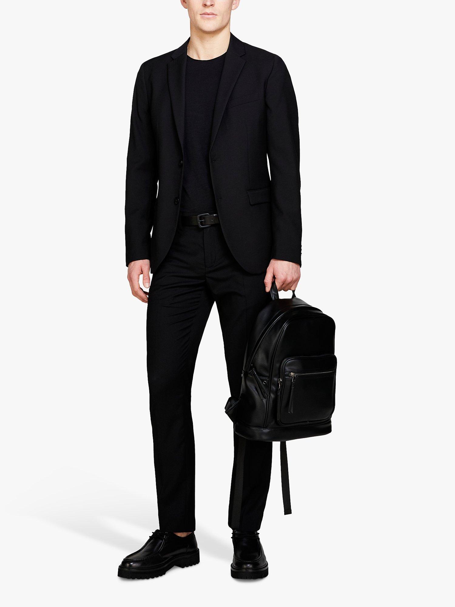 Product image 3 of 5, which shows SISLEY Formal Slim Fit Trousers, Black, 30