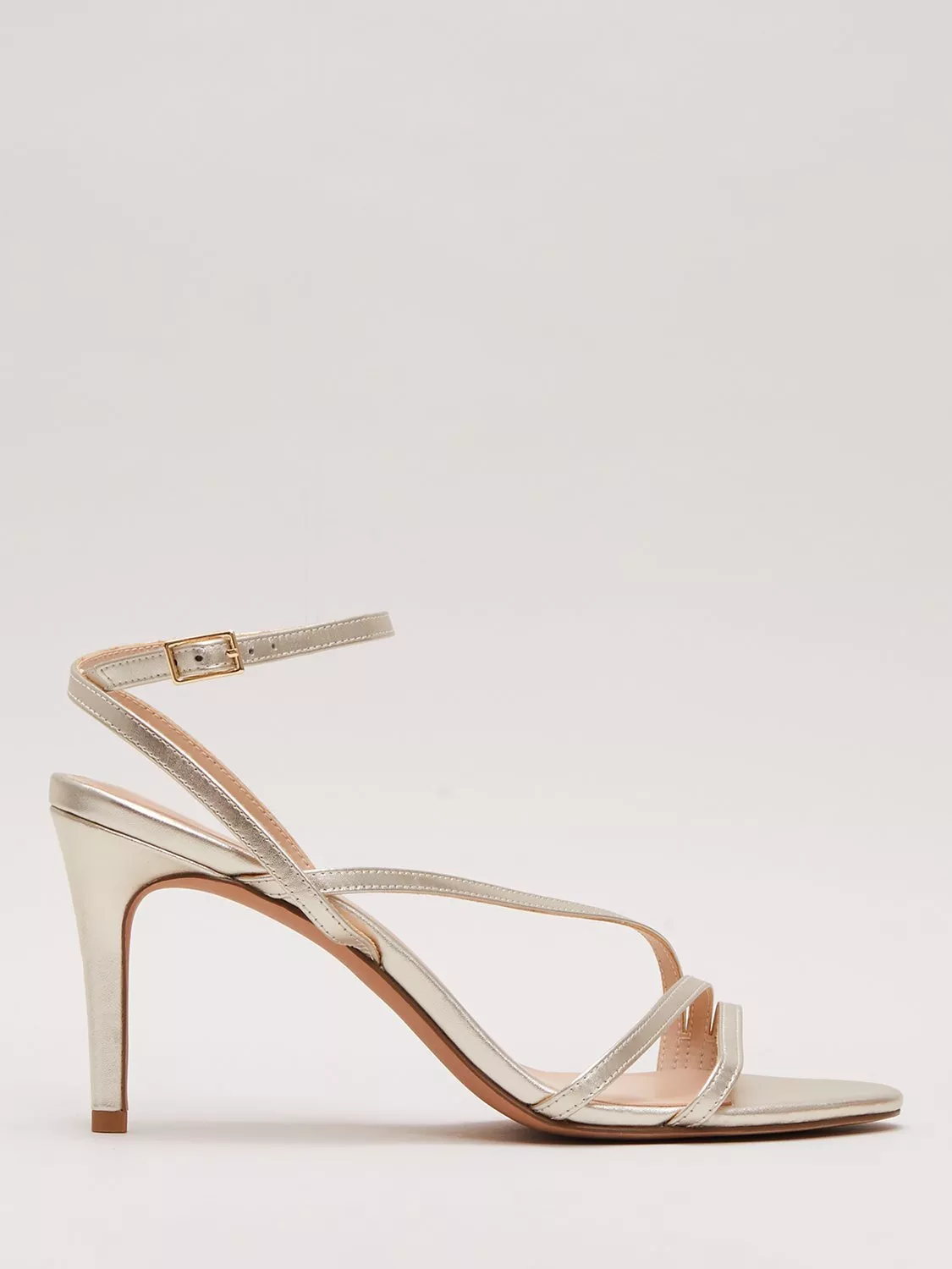 Faith delly rose gold strappy heeled sandals online