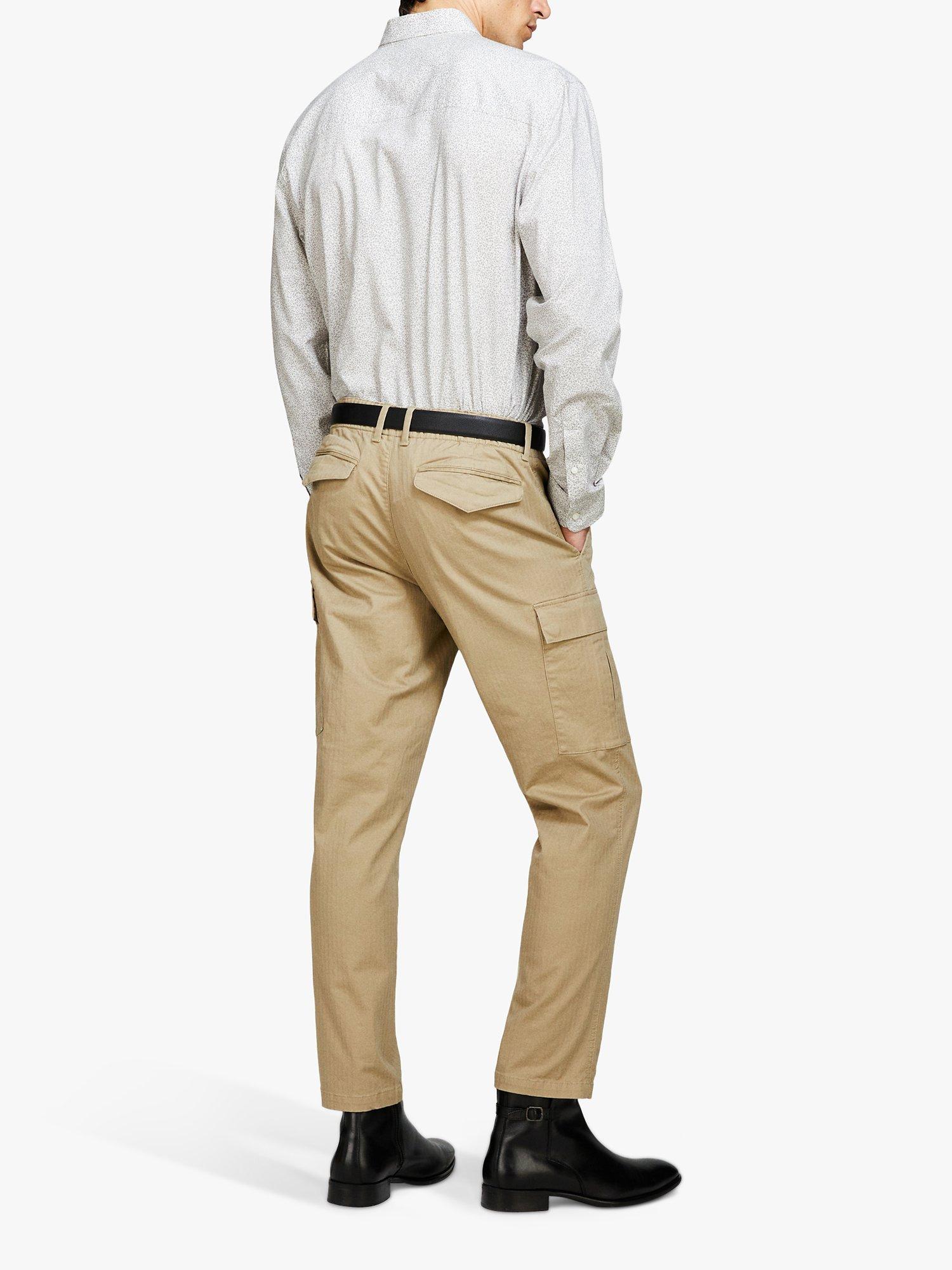 Product image 2 of 4, which shows SISLEY Regular Fit Printed Shirt, Grey, S