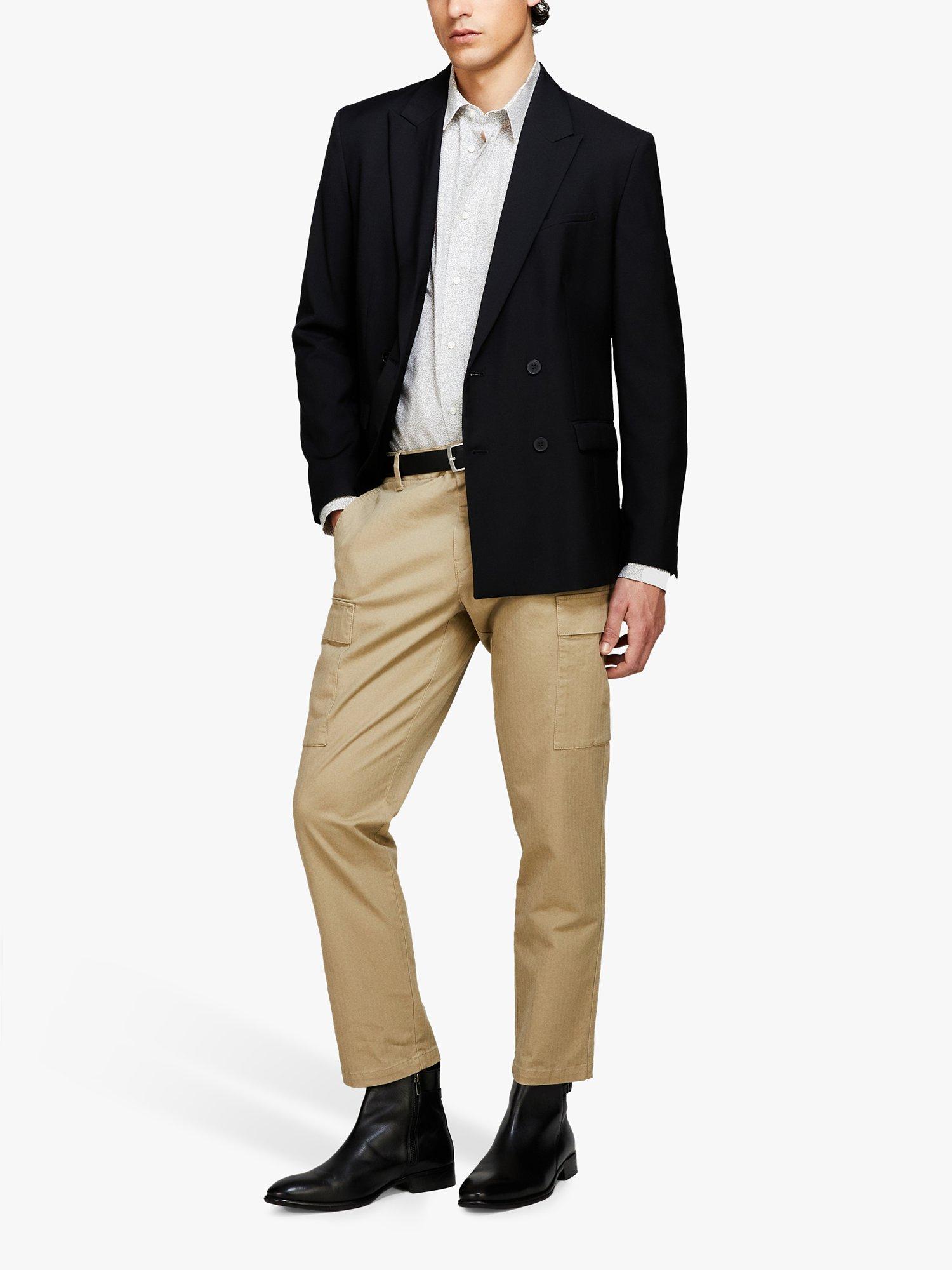Product image 3 of 4, which shows SISLEY Regular Fit Printed Shirt, Grey, S
