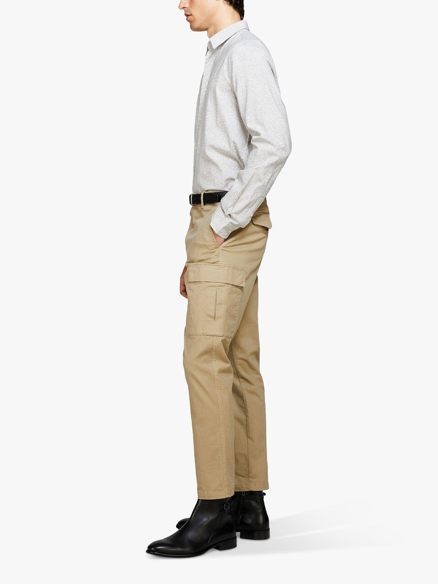 Product image 4 of 4, which shows SISLEY Regular Fit Printed Shirt, Grey, S