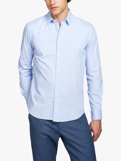 SISLEY Slim Fit Long Sleeve Shirt, Light Blue