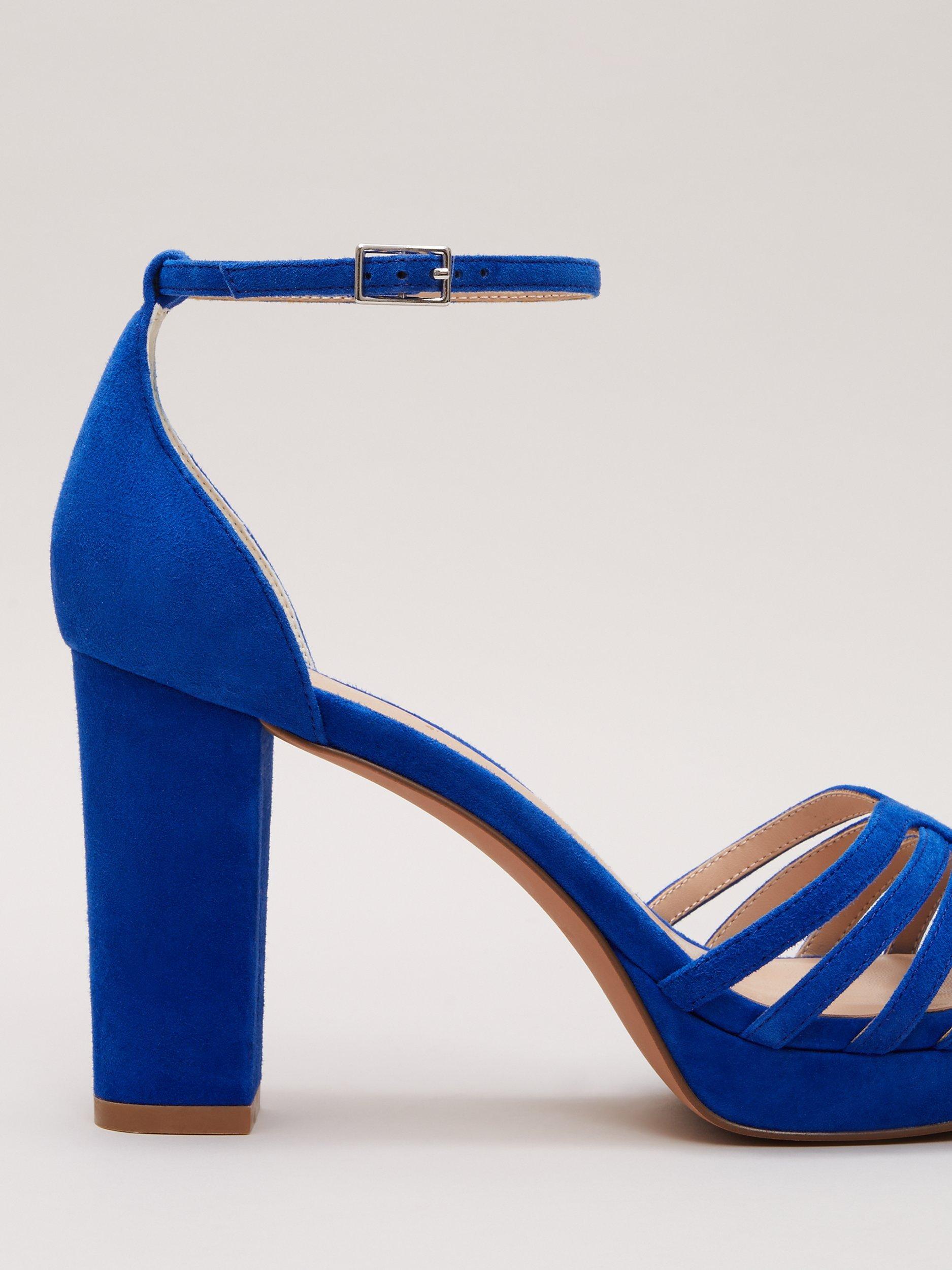 Cobalt blue high heels hotsell