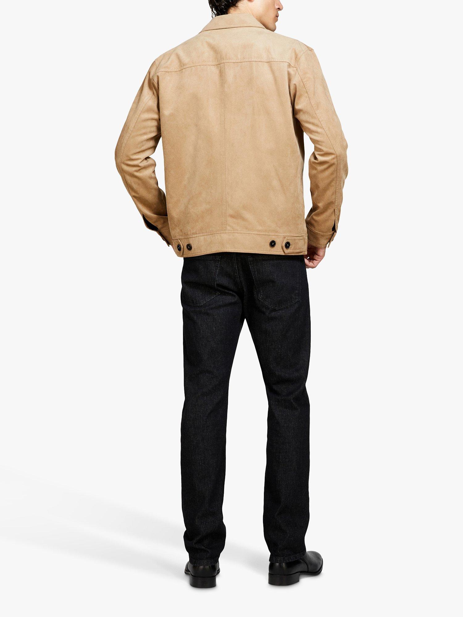 Product image 2 of 4, which shows SISLEY Faux Suede Shirt Jacket, Brown, 54