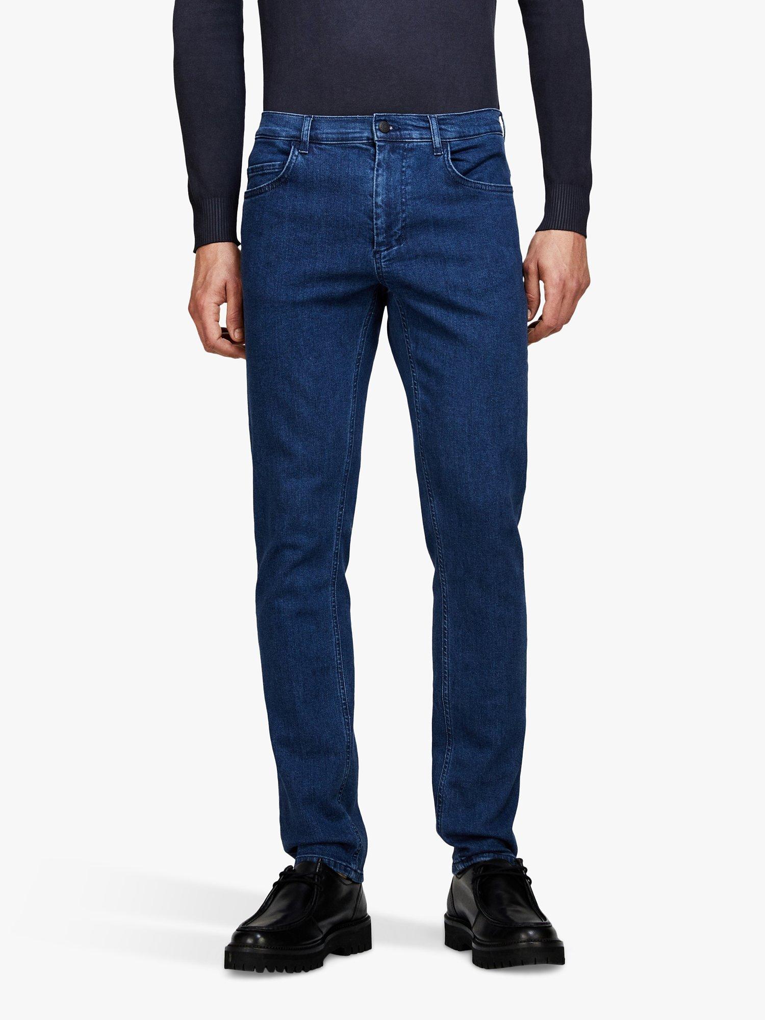Product image 1 of 4, which shows SISLEY Skinny Fit Helsinki Jeans, Dark Blue, 31R