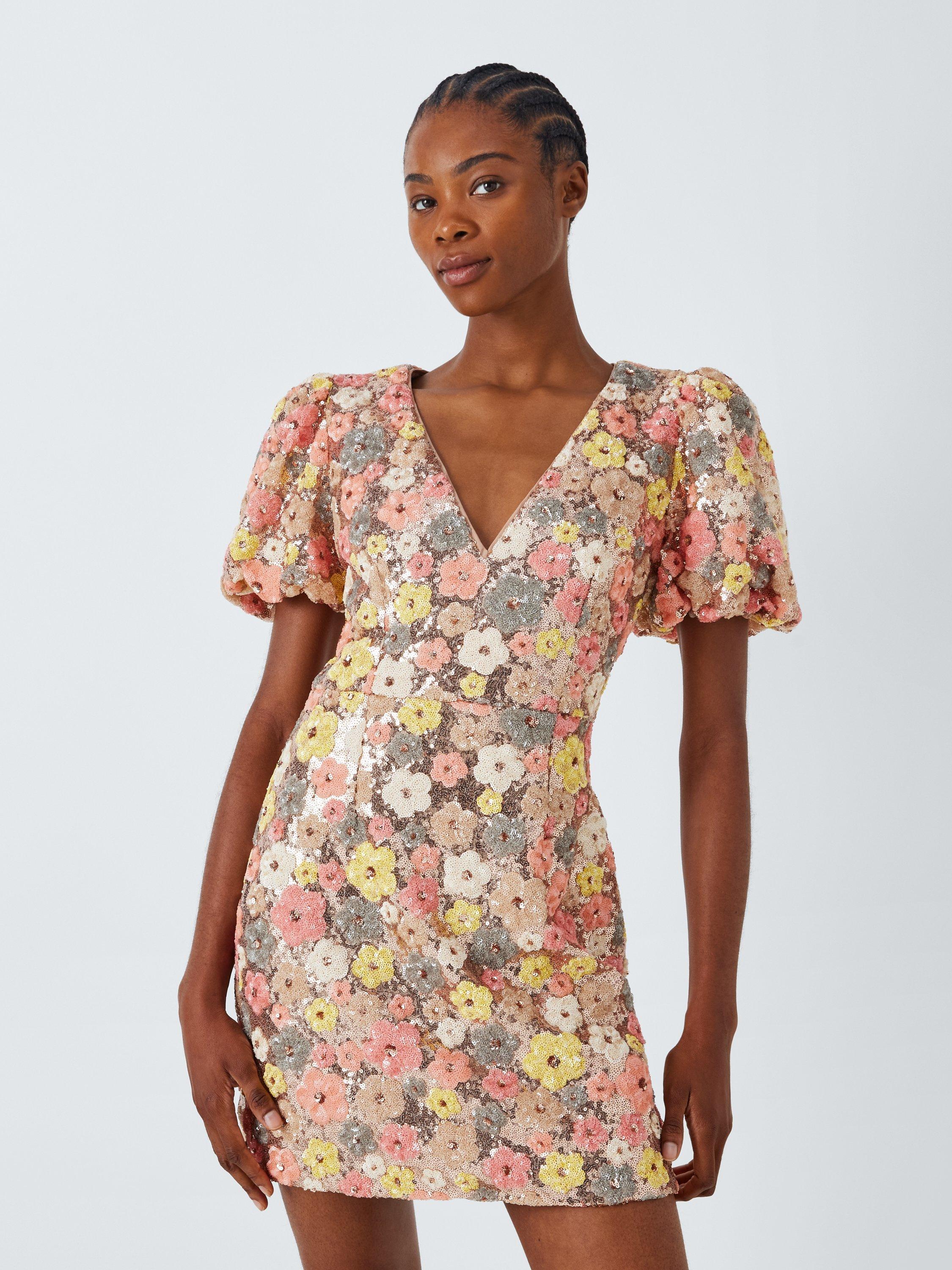 Floral short dresses hotsell