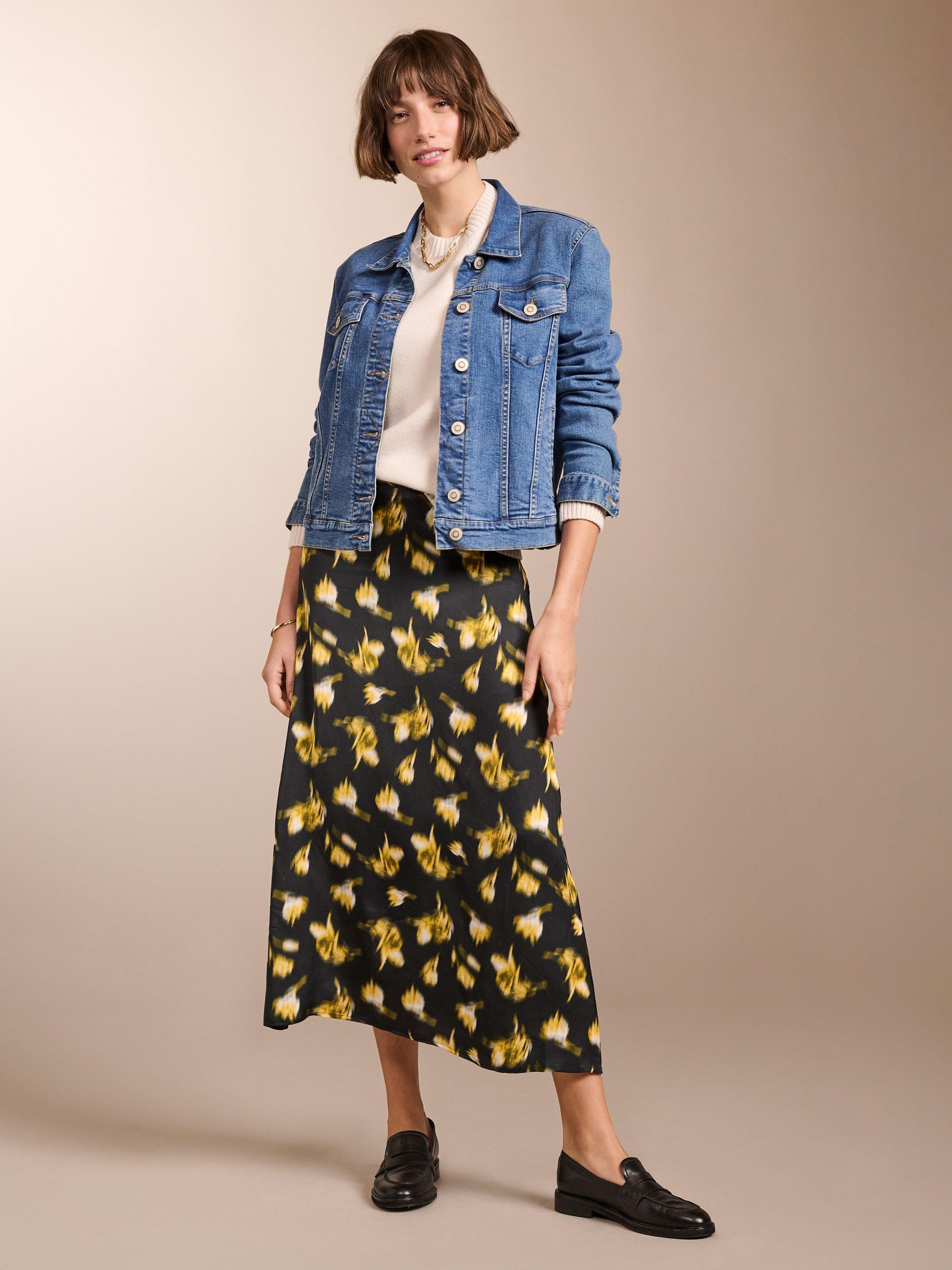 Baukjen Doris Midi Skirt, Black
