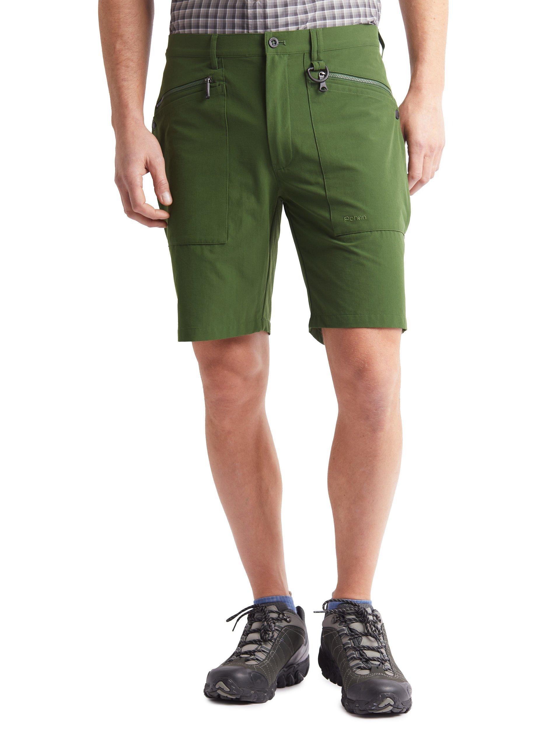 Rohan Multi-Pocket Stretch Bag Hiking Shorts, Highland Green