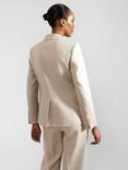 Hobbs Roberta Linen Blazer, Neutral