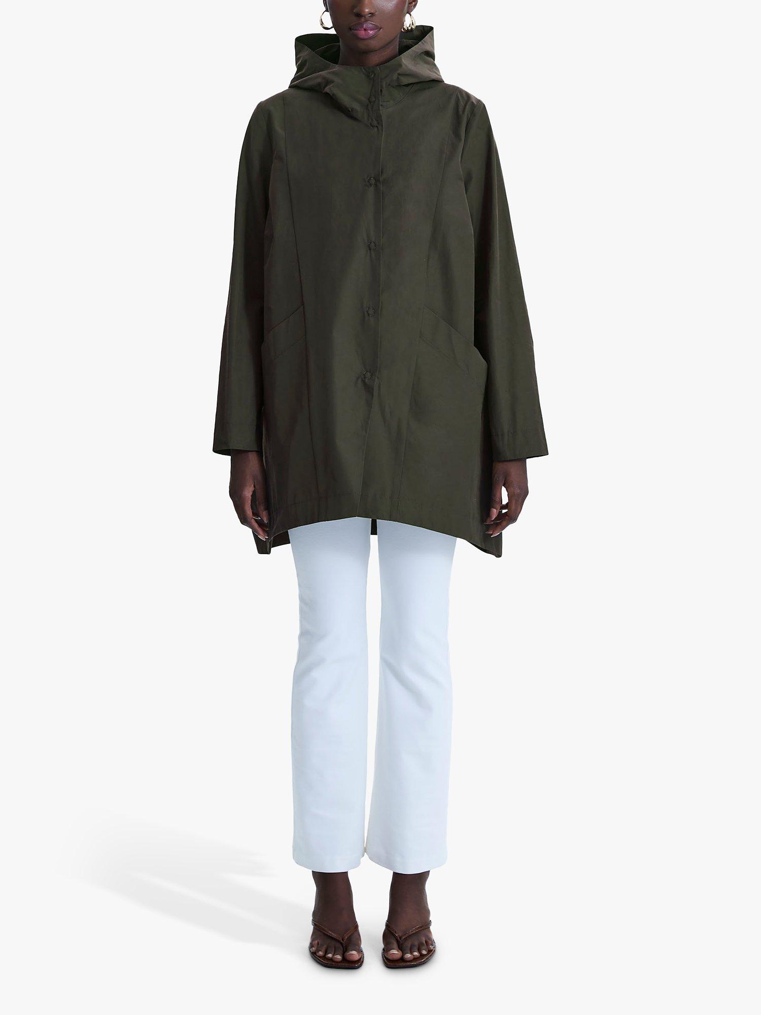 Product image 1 of 6, which shows James Lakeland Hooded Raincoat, Green, 8