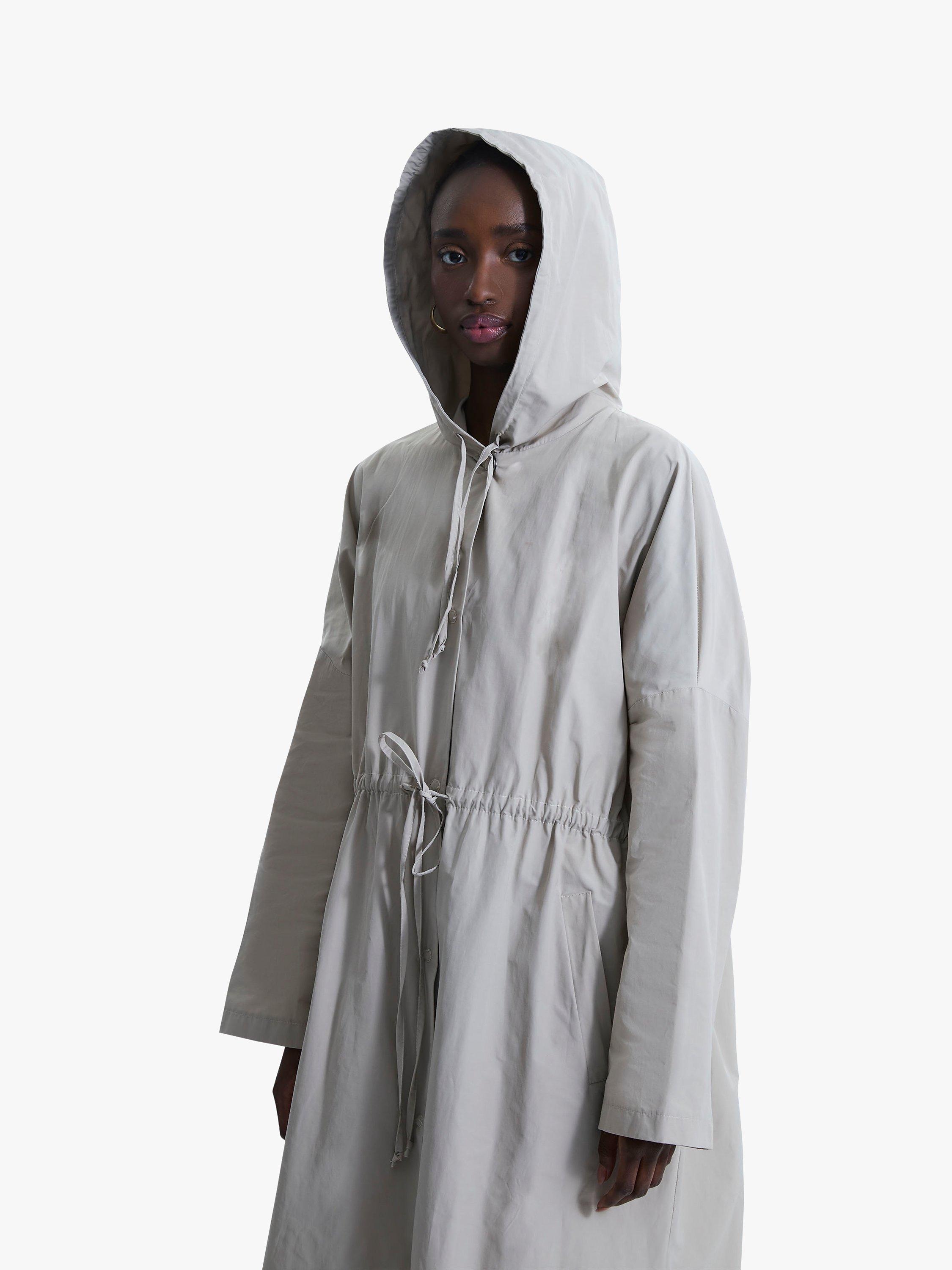 Product image 3 of 5, which shows James Lakeland Oversized Long Raincoat, Beige, 8