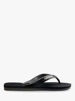 Havaianas Dual Strap Flip Flops, Black