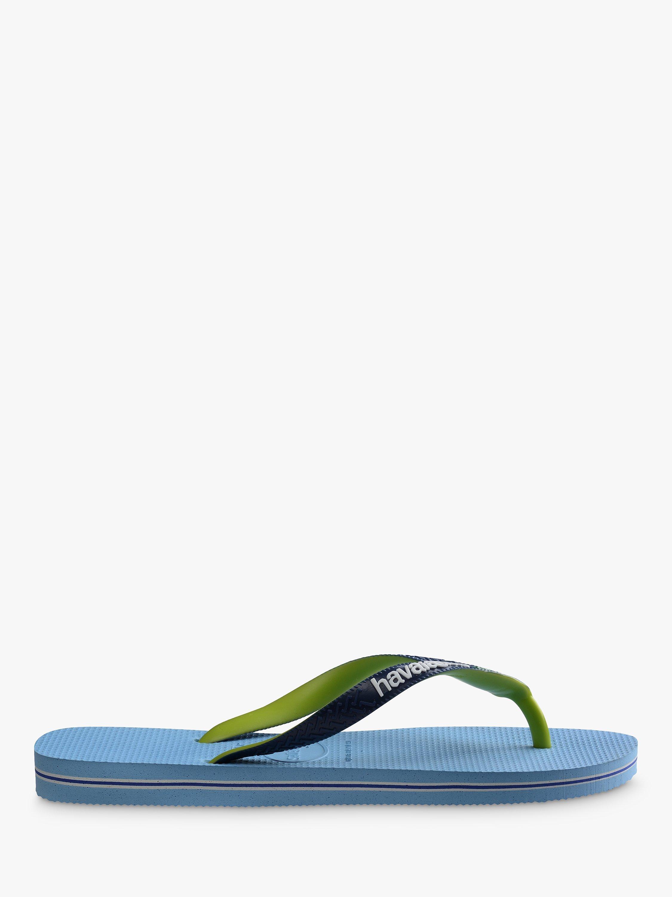 Havaianas Brazil Flag Colour Mix Flip Flops, Aqua, S