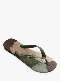 Havaianas Top Logomania Colours Flip Flops - view 2, Dark Green