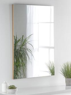 Yearn Delicacy Rectangular Wood Frame Wall Mirror, Gold