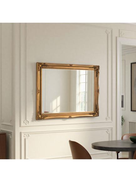 Yearn Elizabeth Rectangular Wall Mirror, Gold