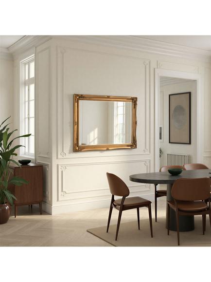Yearn Elizabeth Rectangular Wall Mirror - view 2, Gold