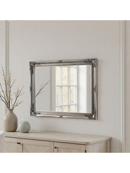 Yearn Elizabeth Rectangular Wall Mirror - view 2, Silver