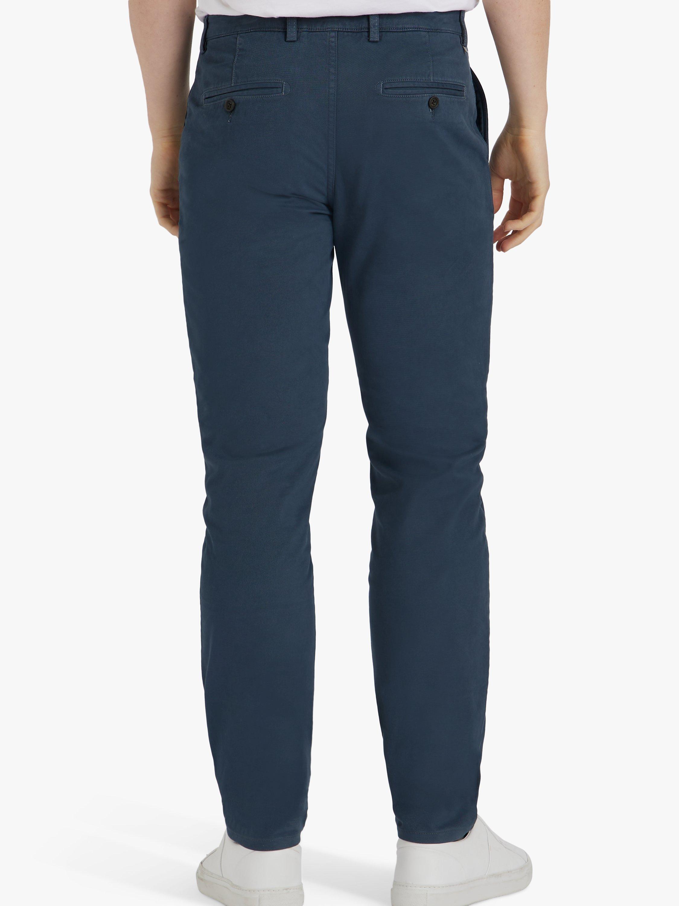 Product image 2 of 8, which shows SPOKE Heroes Cotton Blend Broad Thigh Chinos, Petrol, W30/L28