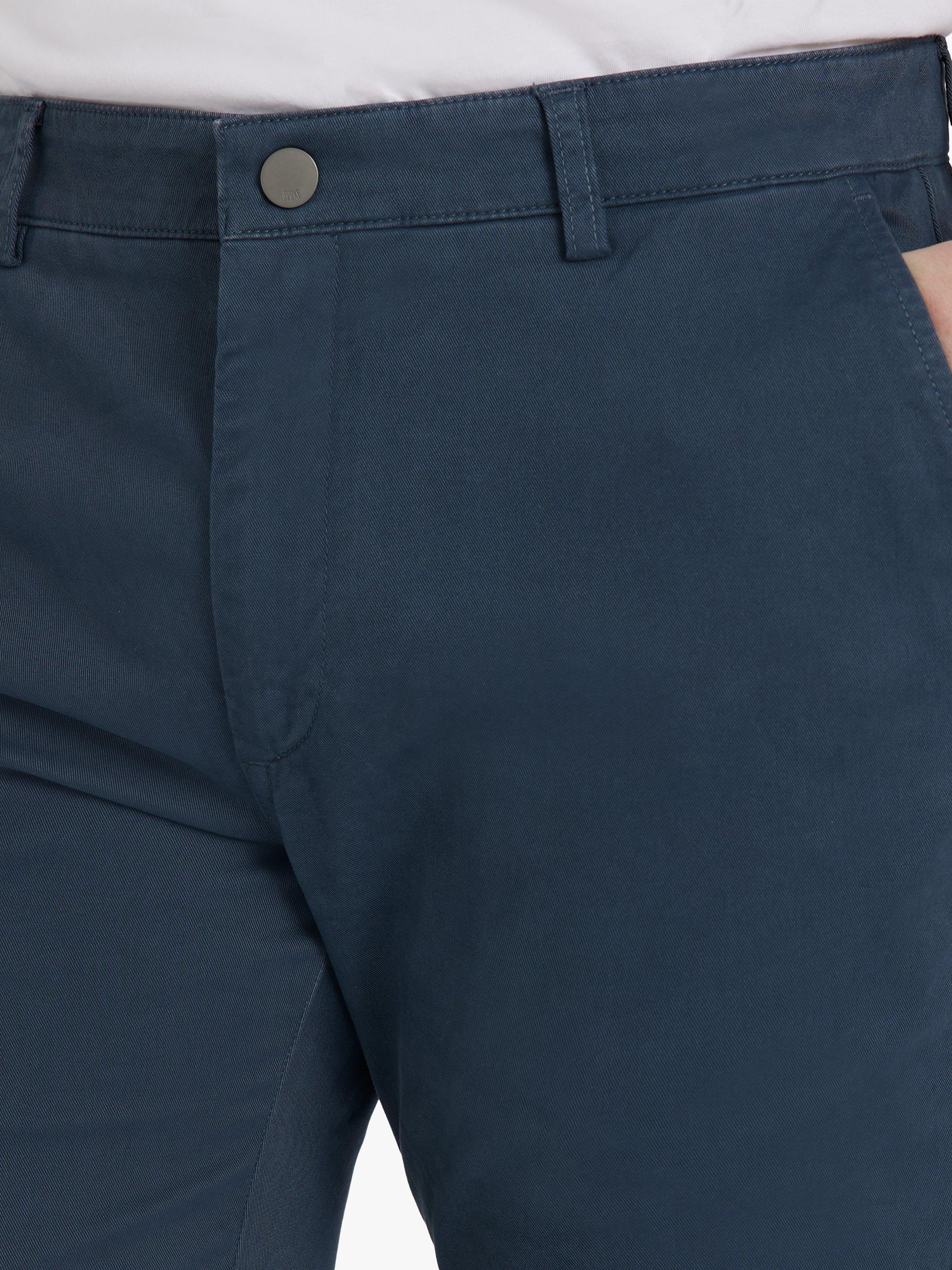Product image 5 of 8, which shows SPOKE Heroes Cotton Blend Broad Thigh Chinos, Petrol, W30/L28