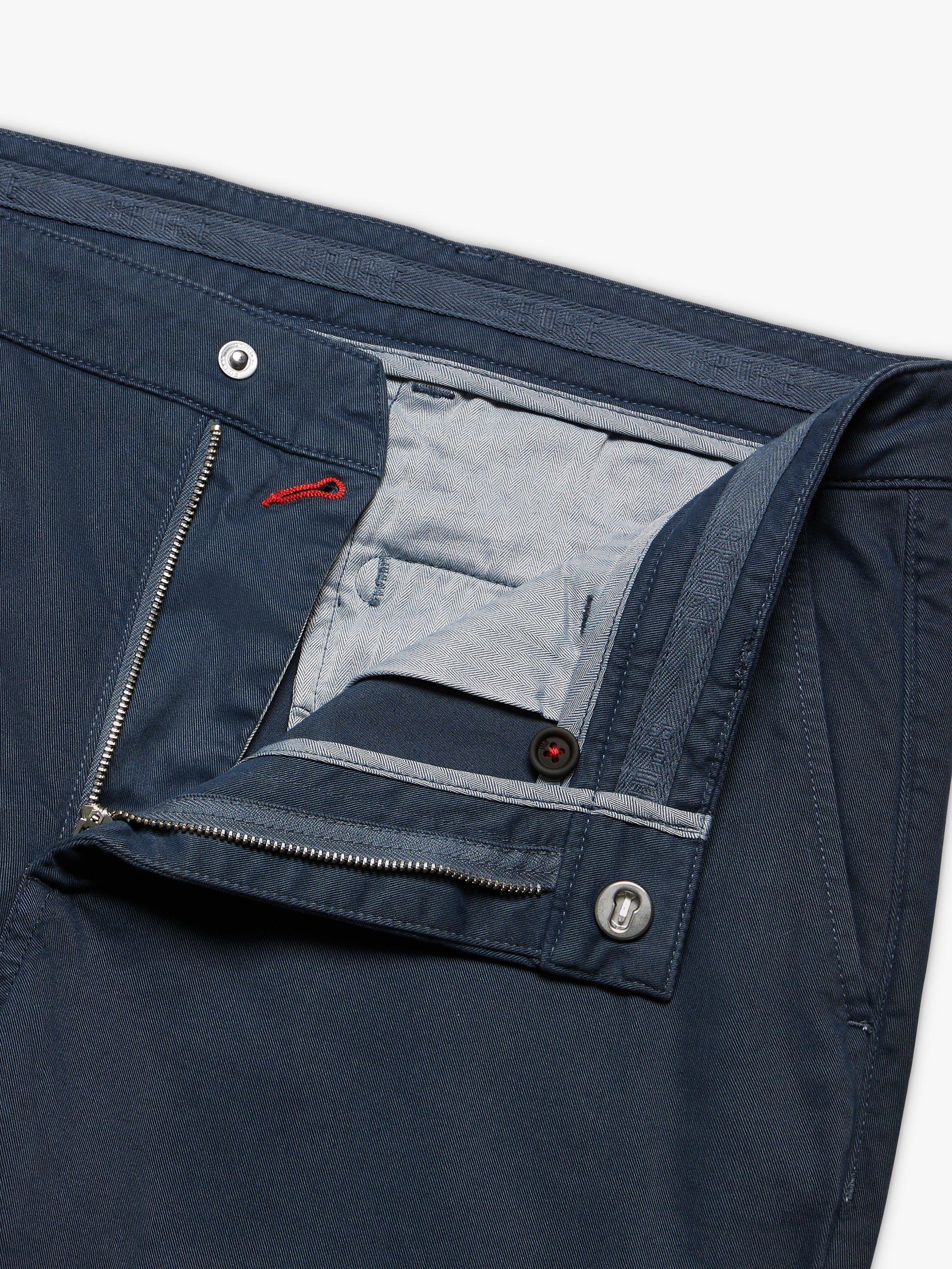 Product image 7 of 8, which shows SPOKE Heroes Cotton Blend Broad Thigh Chinos, Petrol, W30/L28