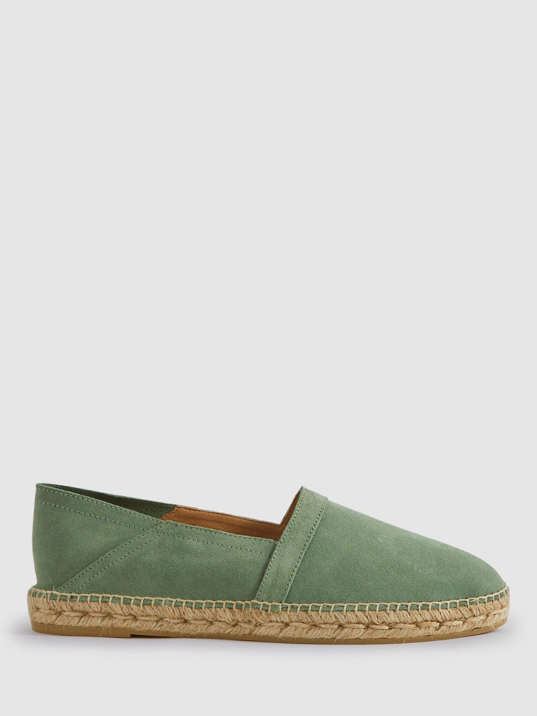 Reiss Esper Round Toe Espadrille, Mint