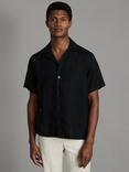 Reiss Beldi Linen Short Sleeve Cuban Shirt