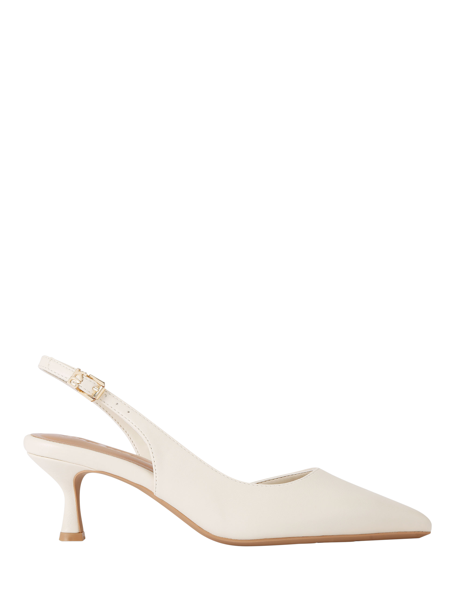 KG Kurt Geiger Aria Slingback Court Shoes, Natural Putty