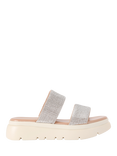 Carvela Krypton Embellished Sliders, Silver