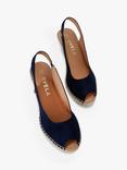 Carvela Sharon2 Suede Slingback Espadrilles, Navy