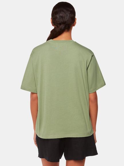 Whistles Relaxed Cotton T-Shirt - view 2, Khaki