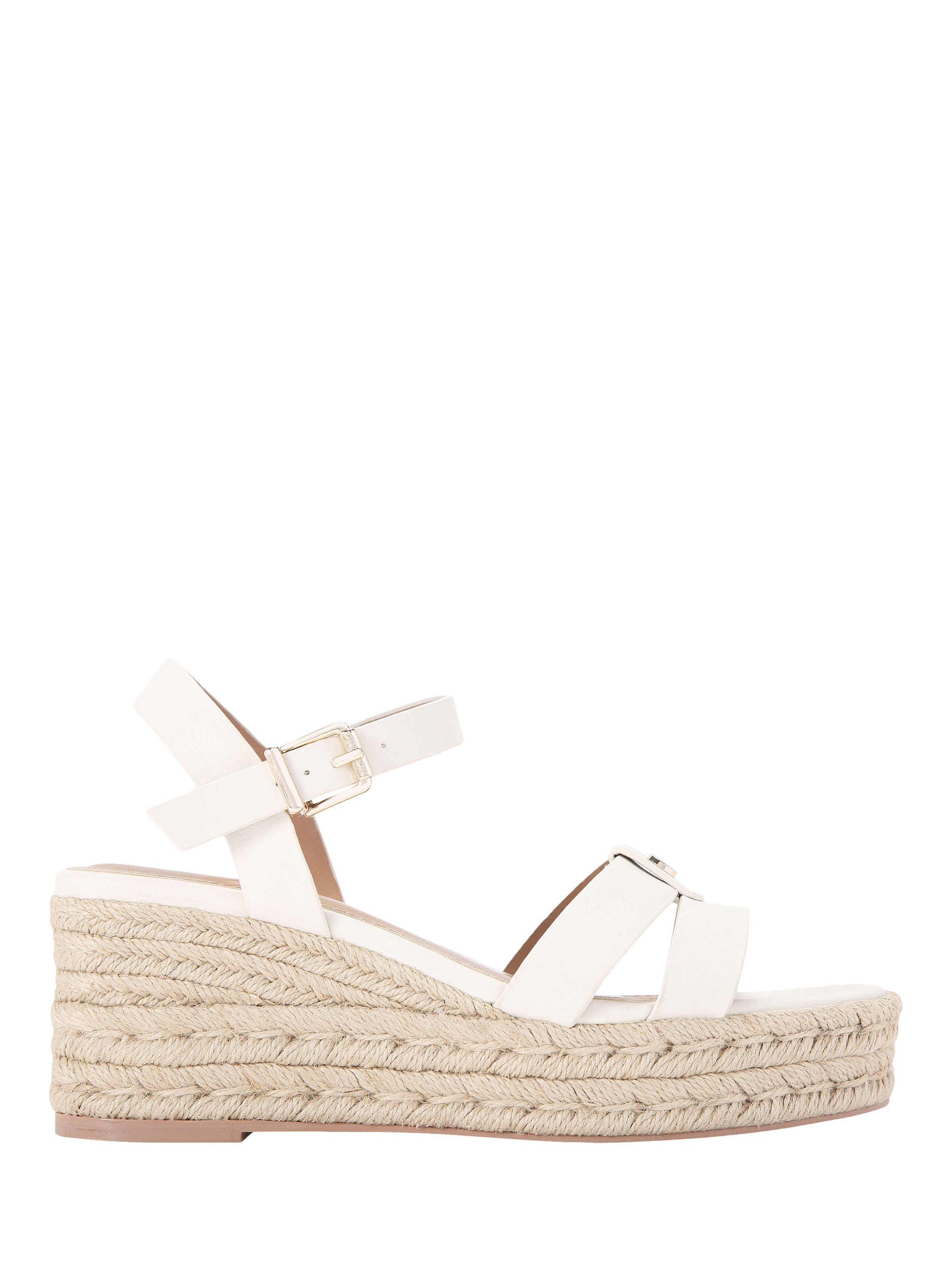 Carvela Mia Wedge Heel Sandals, Natural Putty