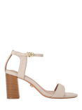 Carvela Kiki Block Heel Sandals, Natural Taupe