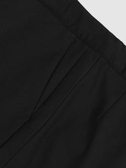 Reiss Kids' Knightsbridge Tuxedo Satin Stripe Trousers, Black - view 2, Black
