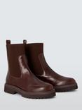John Lewis Purcie Leather Chelsea Boots, Brown