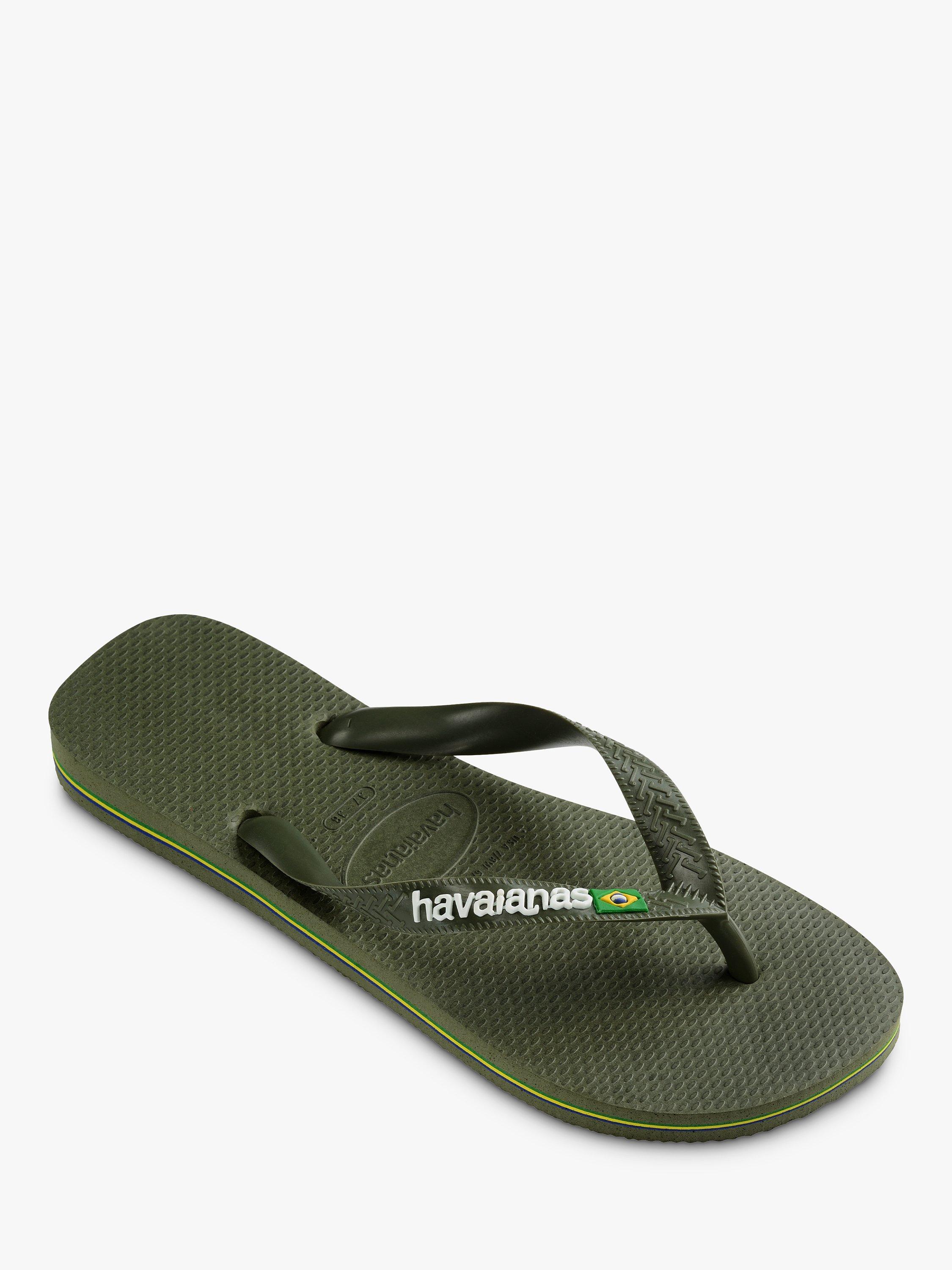Havaianas Brazil Flag Flip Flops Dark Green