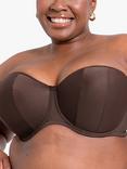 Curvy Kate Luxe Strapless Bra, Cocoa