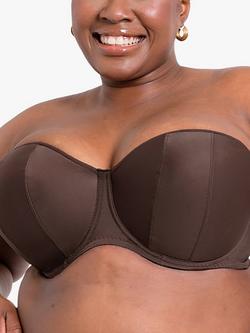 Curvy Kate Luxe Strapless Bra, Cocoa, Cocoa