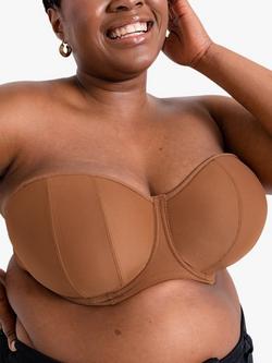 Curvy Kate Luxe Strapless Bra, Caramel, Caramel