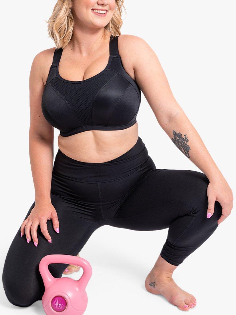 Product image 4 of 8, which shows Curvy Kate Everymove Wired Sports Bra, Black, 30F