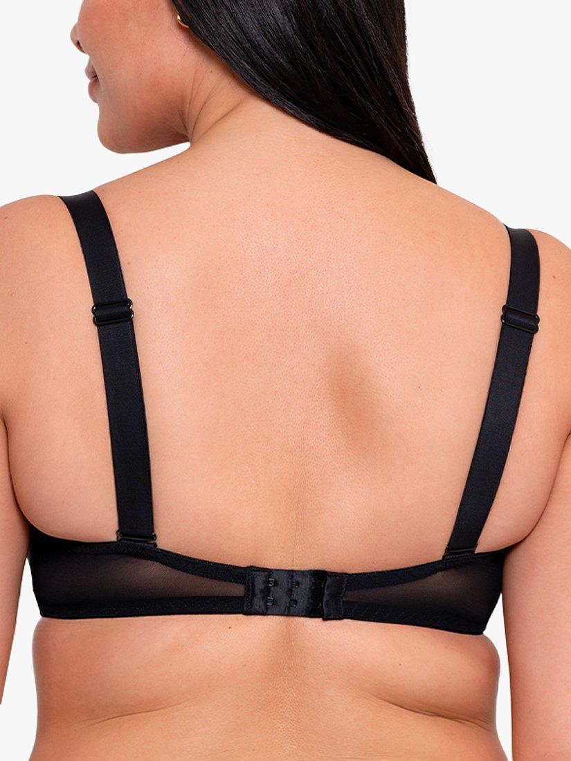 Product image 2 of 9, which shows Curvy Kate Superplunge Multiway Padded Plunge Bra, Black, 32D