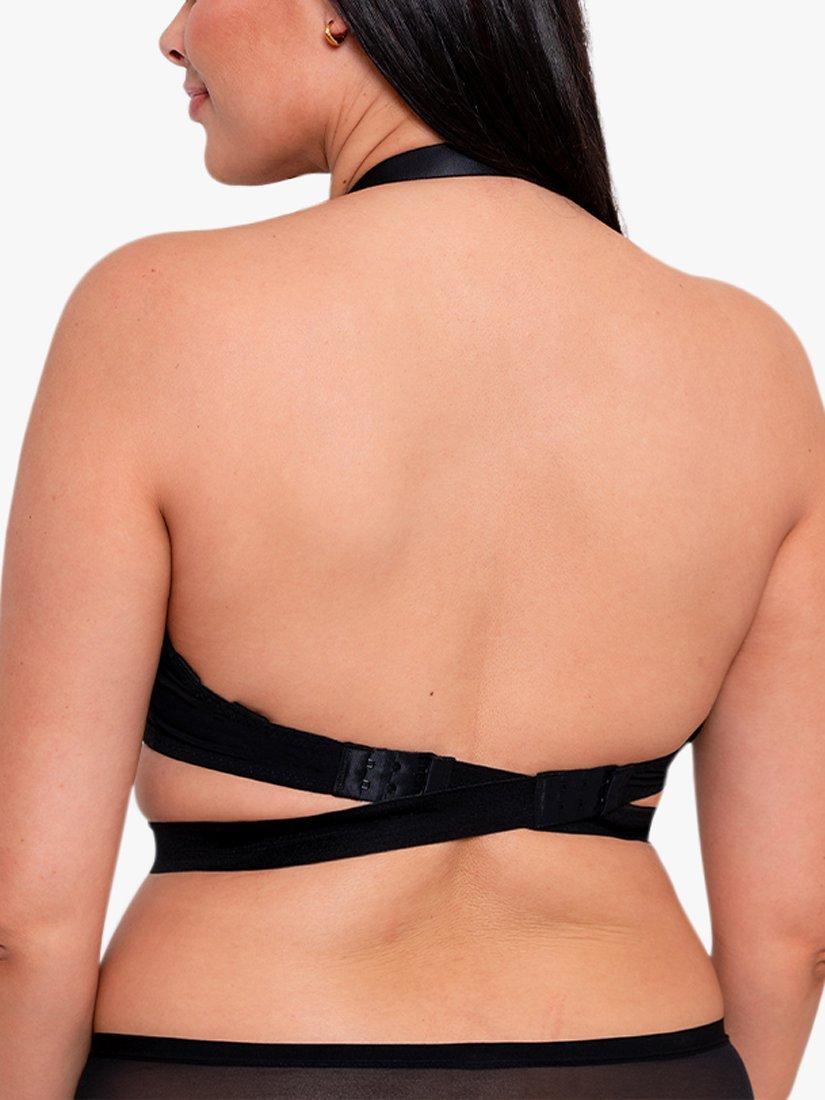 Product image 4 of 9, which shows Curvy Kate Superplunge Multiway Padded Plunge Bra, Black, 32D
