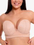 Curvy Kate Hey Girls Strapless Superplunge Bra, Latte