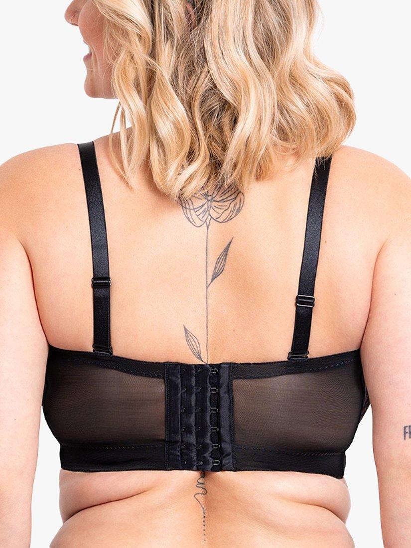 Product image 5 of 8, which shows Curvy Kate Hey Girls Strapless Superplunge Bra, Black/Latte, 30D